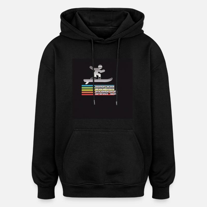 Surfeur de rêve - Sweat à capuche oversize unisexe - noir