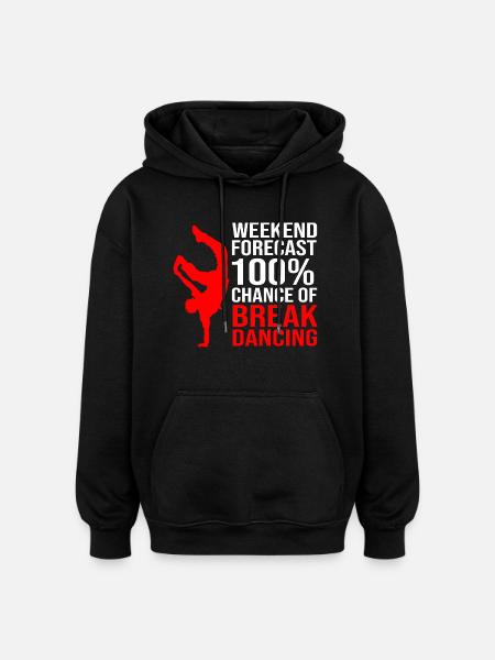 Breakdancing - Oversized Unisex Hoodie - black