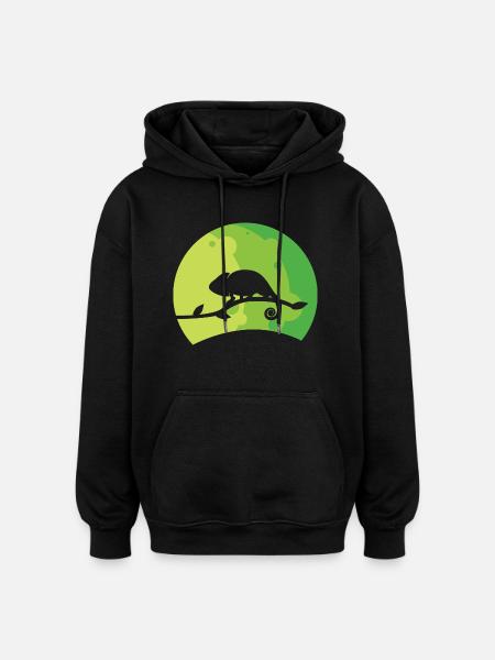 Chameleon - Oversized Unisex Hoodie - black