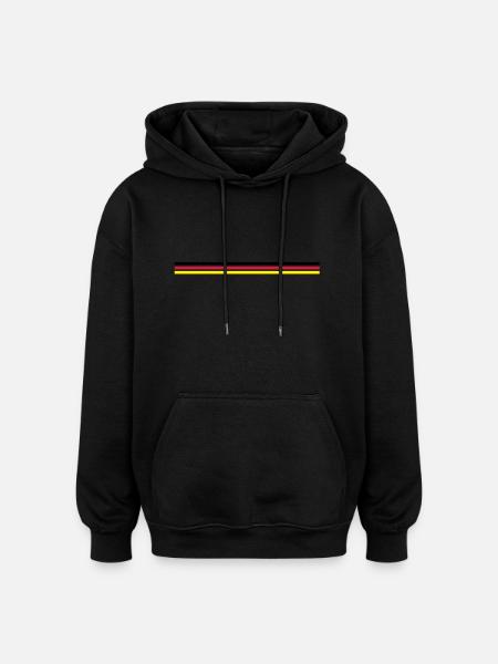 Flagge Deutschland - Oversized Unisex Hoodie - Schwarz