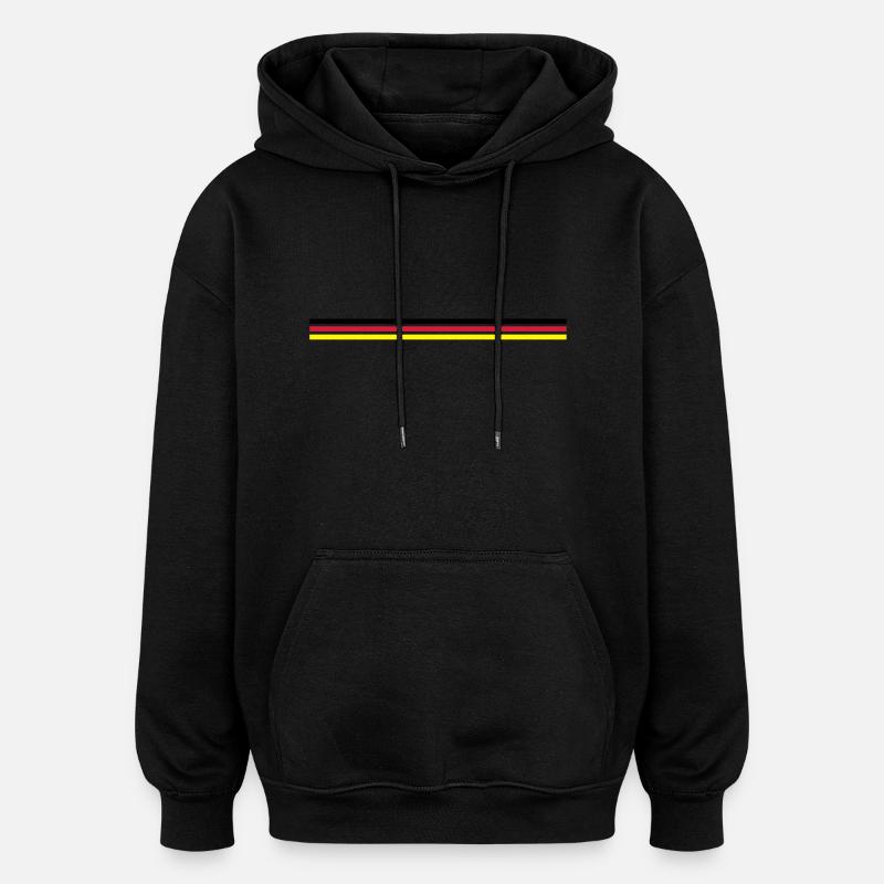 Flagge Deutschland - Oversized Unisex Hoodie - Schwarz
