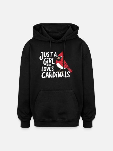 Kardinal Rotkardinal Vogel Roter Kardinal - Oversized Unisex Hoodie - Schwarz