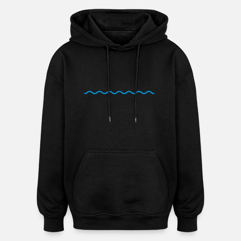 Water - Sweat à capuche oversize unisexe - noir