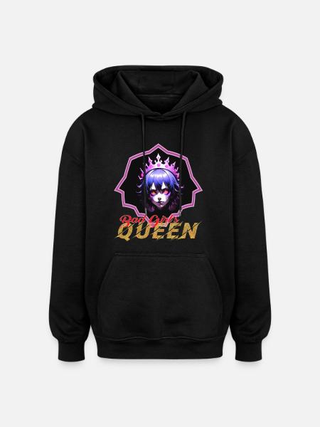 Bad Girl's Queen - Oversized Unisex Hoodie - black