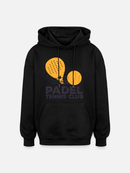 I can't I have padel - Oversized Unisex Hoodie - black