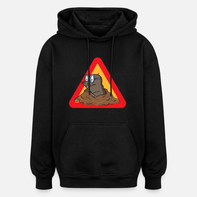 mole - Oversized Unisex Hoodie - black