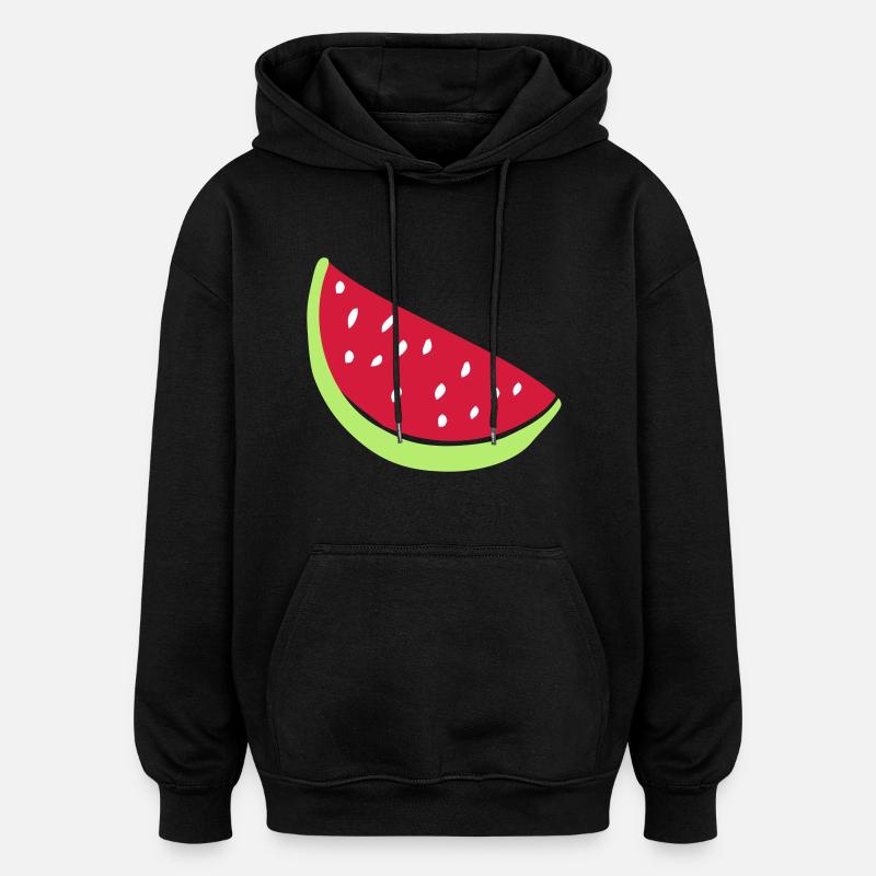 melon - Sweat à capuche oversize unisexe - noir
