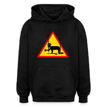 chasse de chasse jaeger chasse de chasse chasseur - Sweat à capuche oversize unisexe - noir - Devant - Noah (186cm)