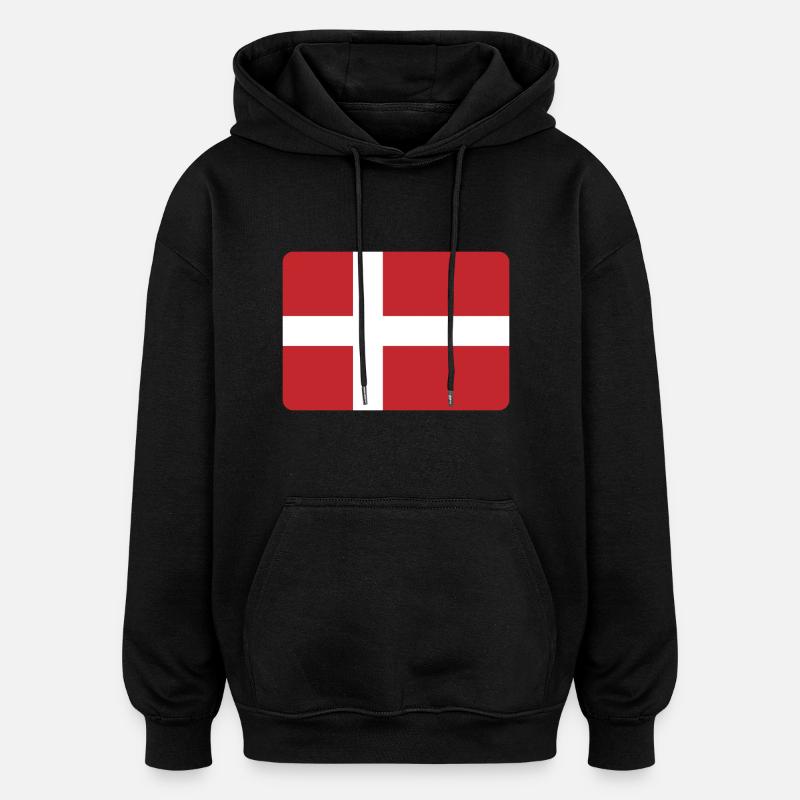 DÄNEMARK IST DER HAMMER! - Oversized Unisex Hoodie - Schwarz