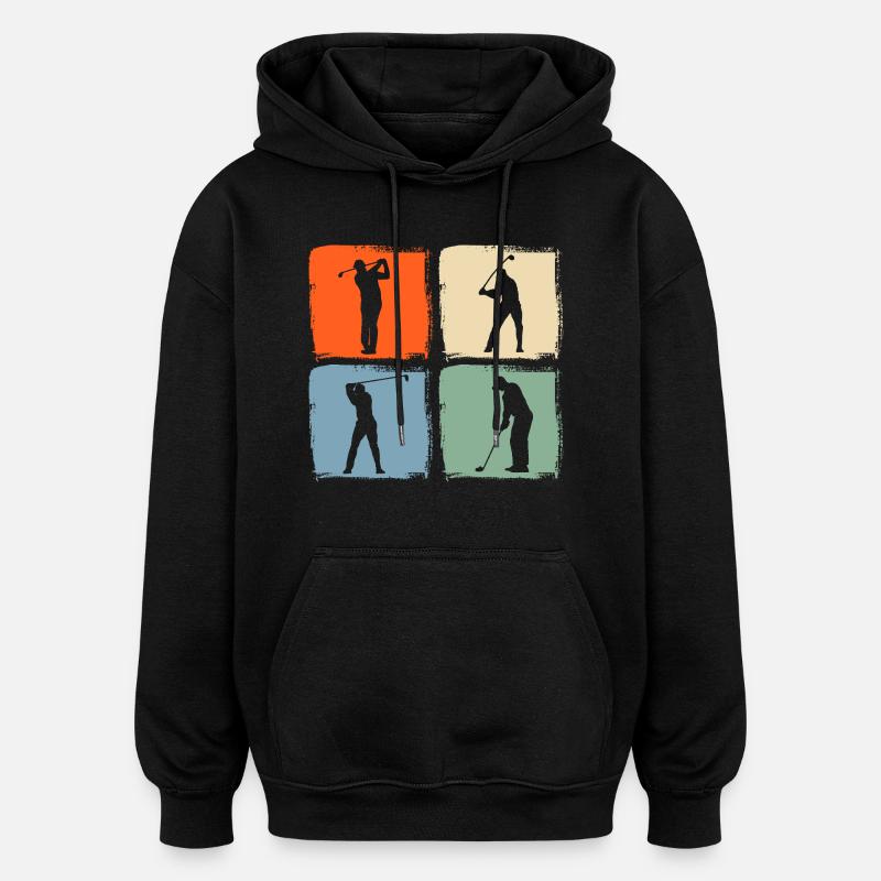 Golf des golfeurs - Sweat à capuche oversize unisexe - noir