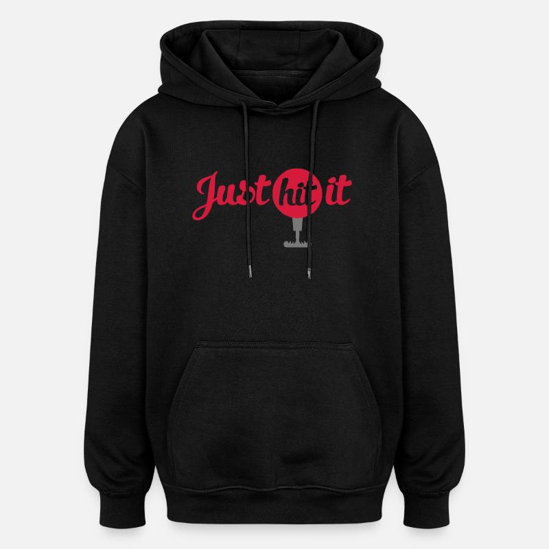 golf - Sweat à capuche oversize unisexe - noir