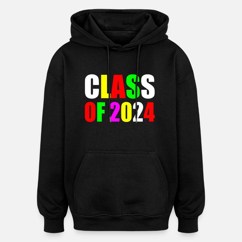 Class of 2024 - Sweat à capuche oversize unisexe - noir