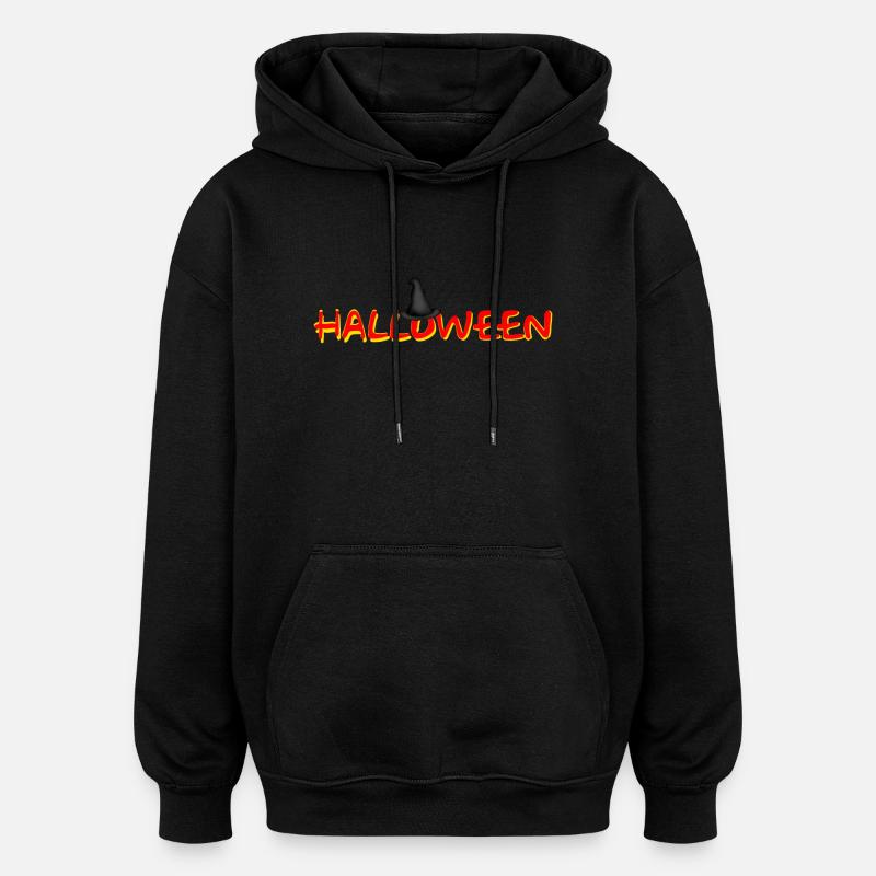 HALLOWEEN - Sweat à capuche oversize unisexe - noir
