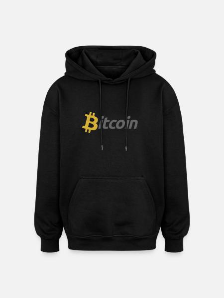 Bitcoin - Oversized Unisex Hoodie - black