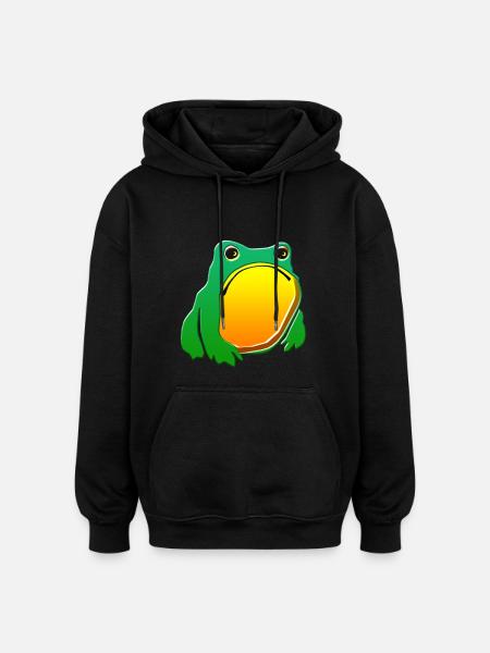 Frog - Oversized Unisex Hoodie - black