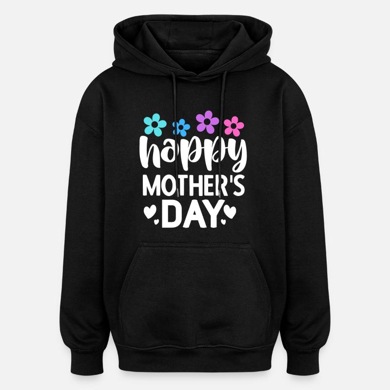 Bonne fête des mères - Sweat à capuche oversize unisexe - noir