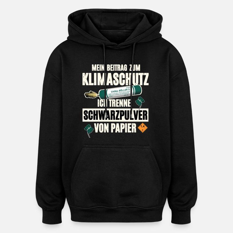 Pyrotechniker Pyro - Oversized Unisex Hoodie - Schwarz