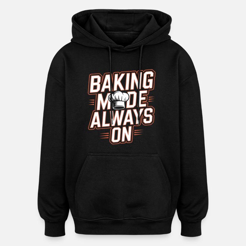 Mode de cuisson toujours activé - Sweat à capuche oversize unisexe - noir