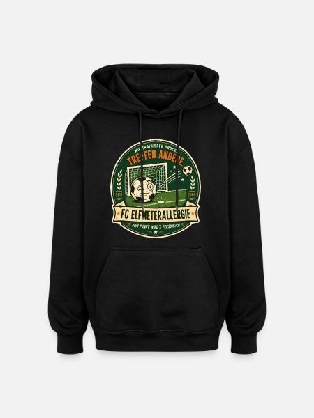 FC Elfmeterallergie - Oversized Unisex Hoodie - Schwarz