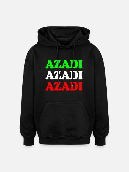 Azadi - Oversized Unisex Hoodie - black