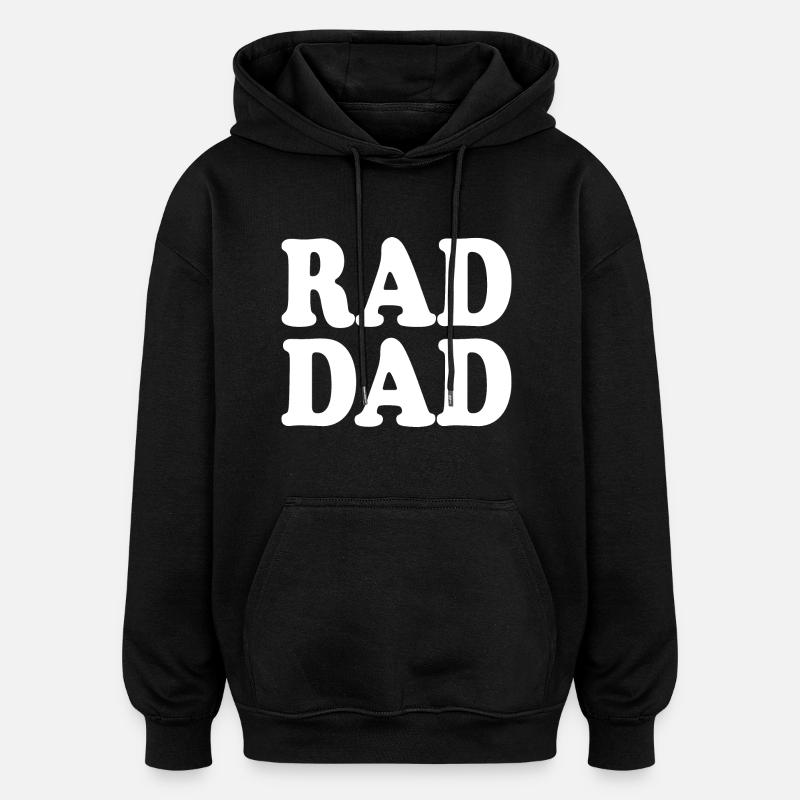 Rad dad - Oversized Unisex Hoodie - Schwarz