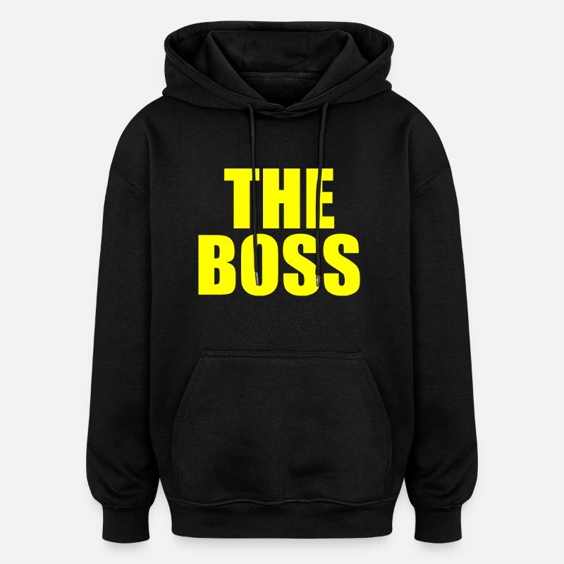 The boss - Sweat à capuche oversize unisexe - noir