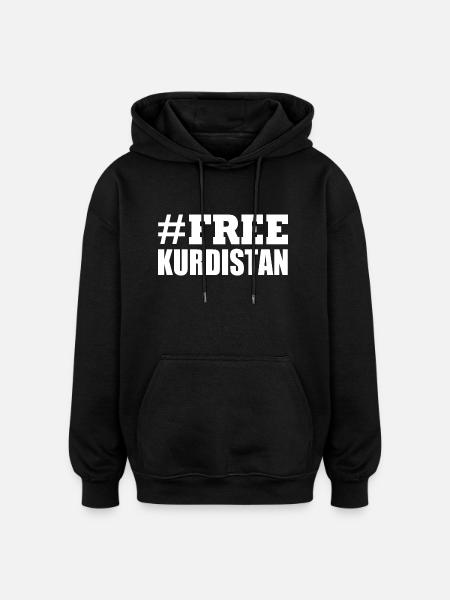 Free Kurdistan - Oversized Unisex Hoodie - black