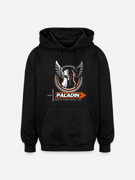 rpg paladin - Oversized Unisex Hoodie - Schwarz