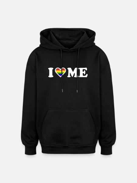 I love me - Oversized Unisex Hoodie - black