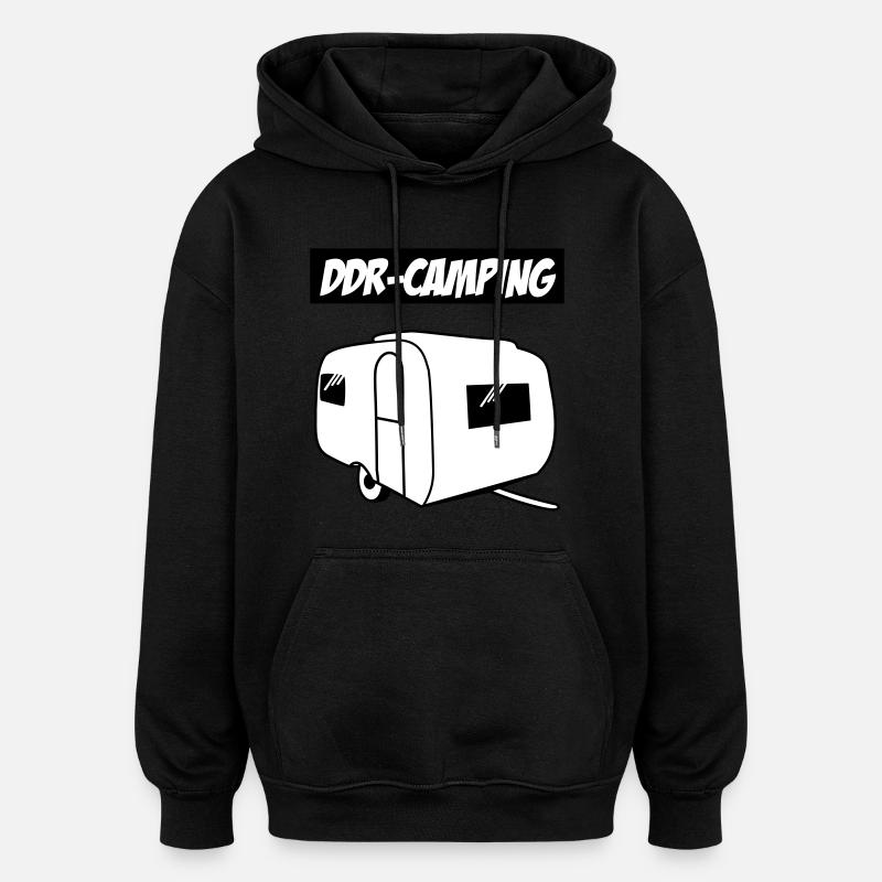 DDR Camping QEK Junior - Oversized Unisex Hoodie - black
