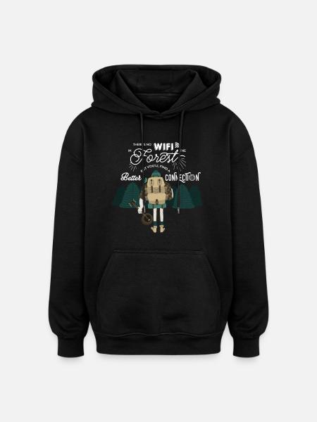 naturecontest - Oversized Unisex Hoodie - black