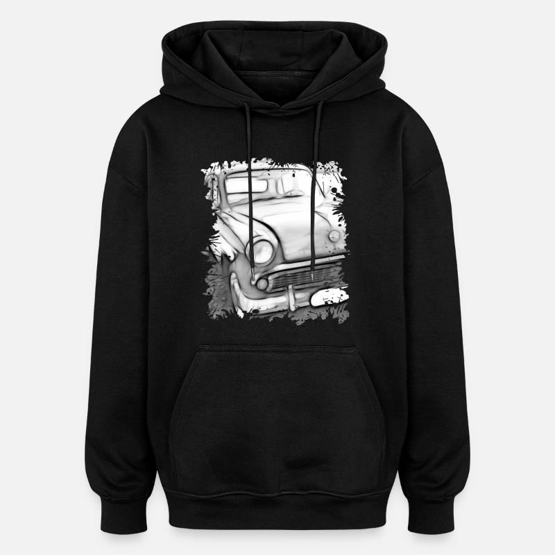 Moskvitch - Sweat à capuche oversize unisexe - noir