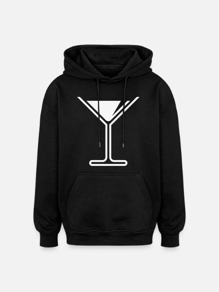 XSommeral Refreshment (White) - Oversized Unisex Hoodie - black