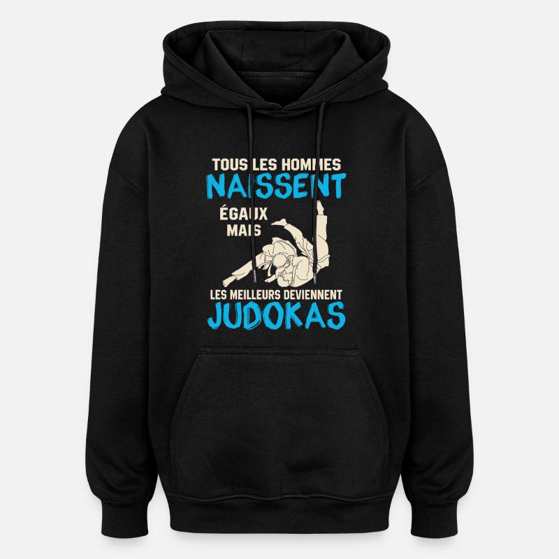 Judo Geschenk - Oversized Unisex Hoodie - Schwarz