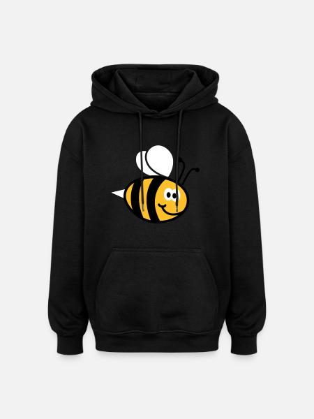 Bienchen 3C - Oversized Unisex Hoodie - Schwarz