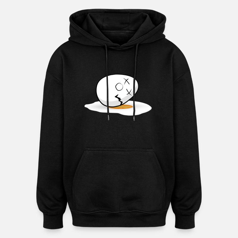 Happy Easter easter egg - Oversized Unisex Hoodie - black