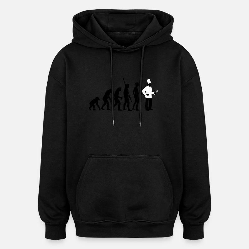 evolution_koch_2c - Oversized Unisex Hoodie - Schwarz