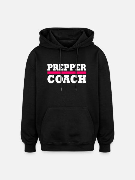 Prepper - Oversized Unisex Hoodie - black