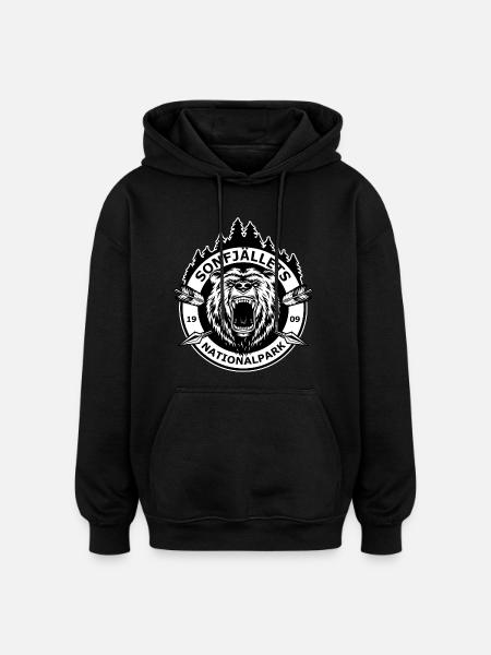 Sonfjalls nationalpark - Oversized Unisex Hoodie - black