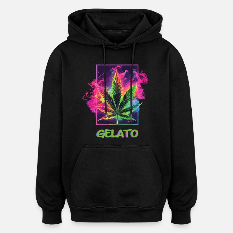 Gelato - Sweat à capuche oversize unisexe - noir