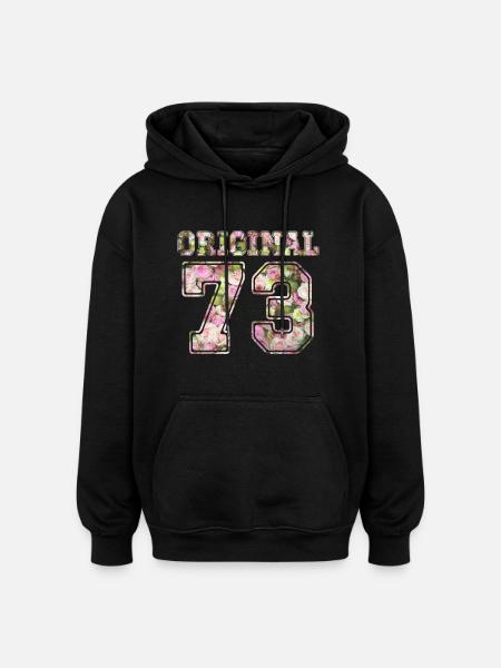 1973 73 original - Sweat à capuche oversize unisexe - noir