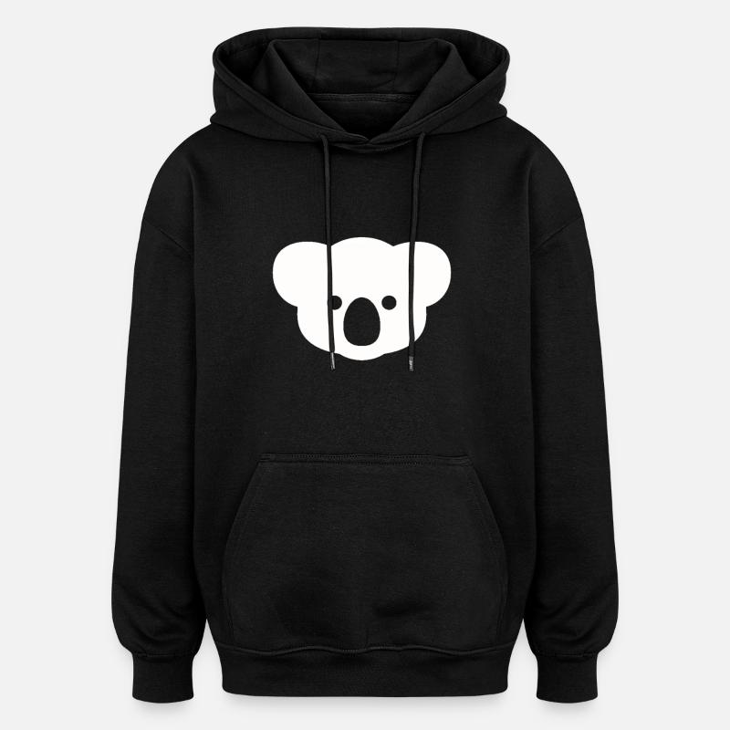 Koala bear - Oversized Unisex Hoodie - black