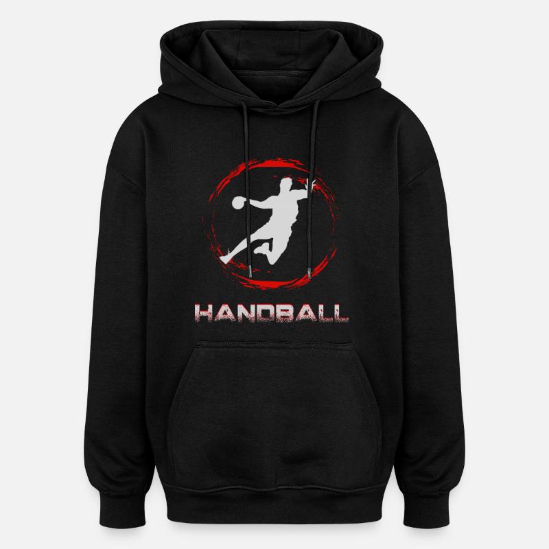Handball - Sweat à capuche oversize unisexe - noir