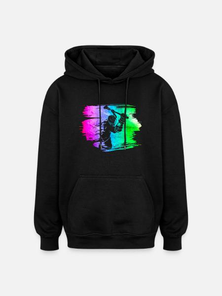 Lacrosse - Oversized Unisex Hoodie - black