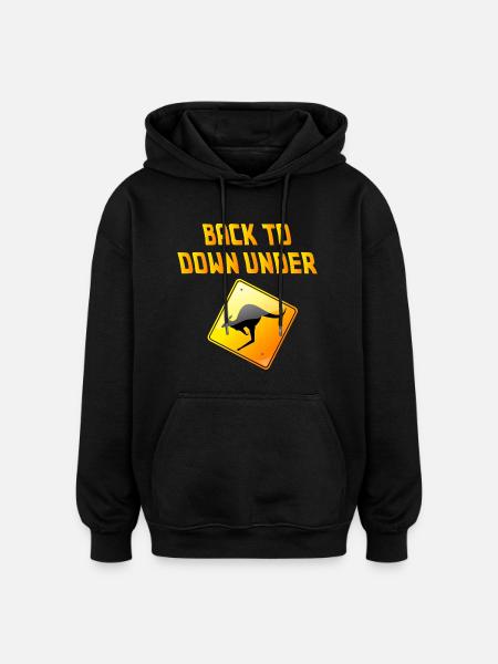 Australia Australia - Oversized Unisex Hoodie - black