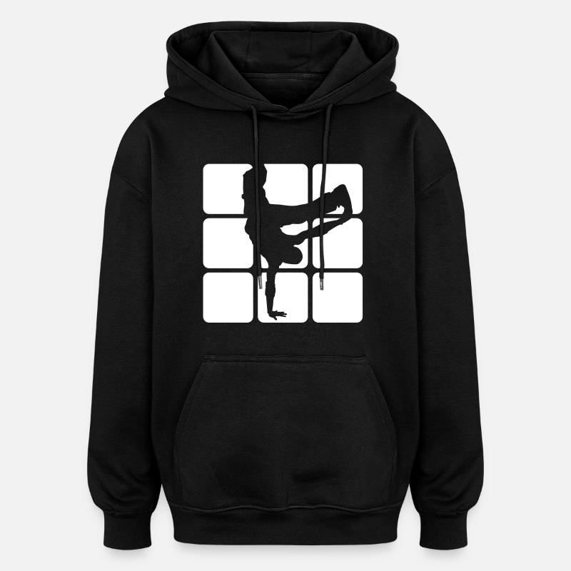 BREAKDANCE 1C 1 - Oversized Unisex Hoodie - black