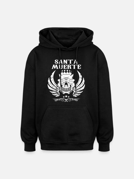 Santa Muerte - Oversized Unisex Hoodie - black