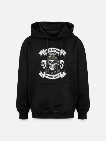 Sons of Arthritis Ibuprofen Chapter Biker - Oversized Unisex Hoodie - black