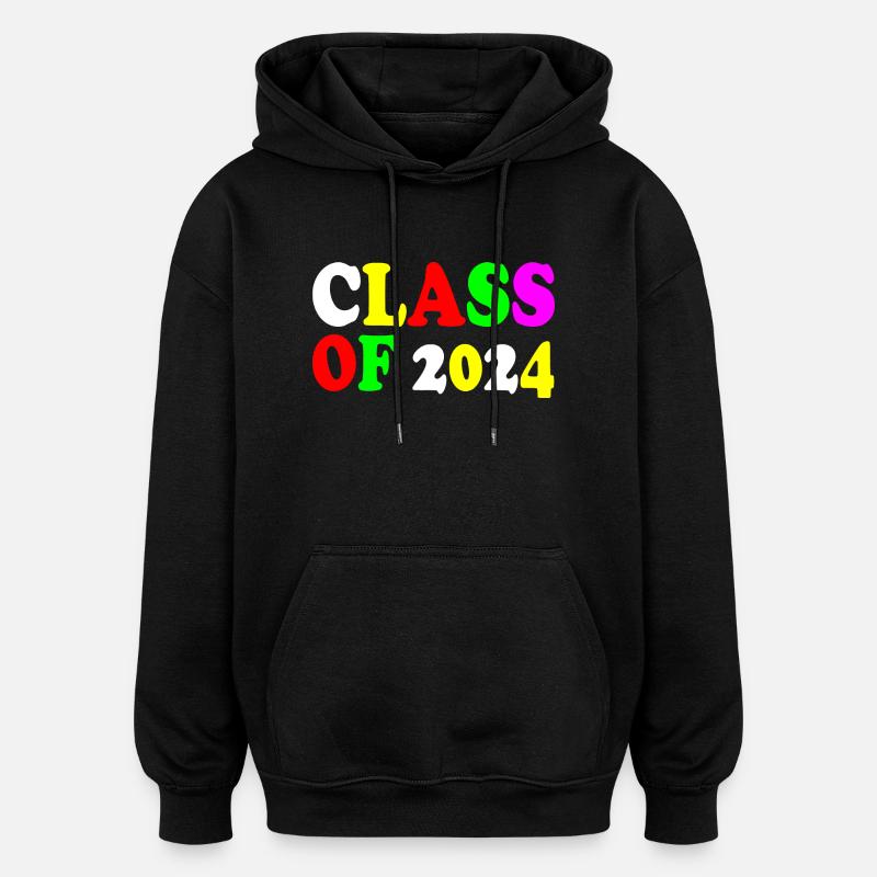 Class of 2024 - Sweat à capuche oversize unisexe - noir
