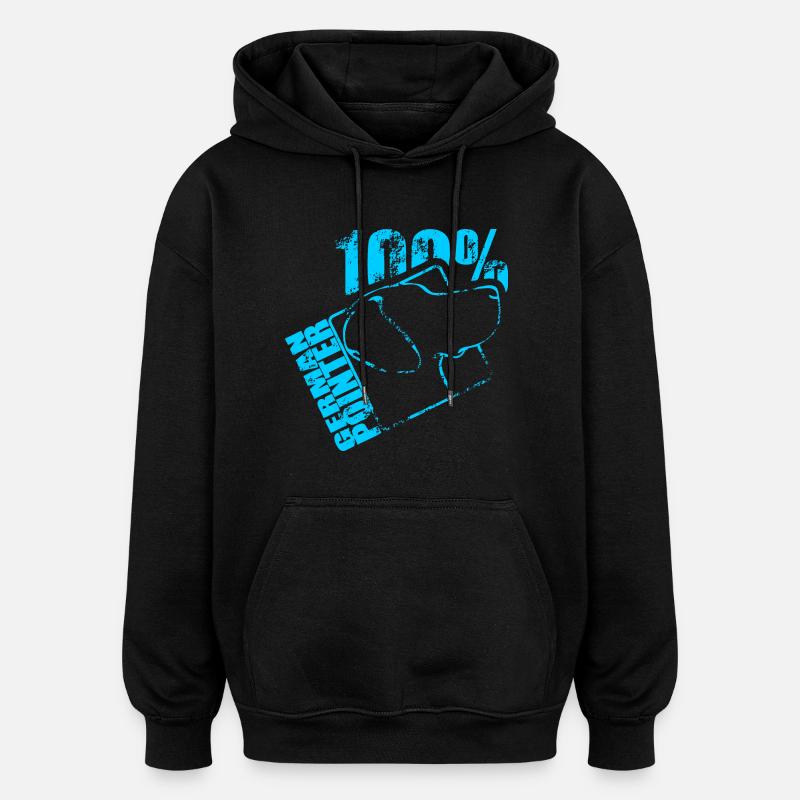 GERMAN POINTER 100 - Oversized Unisex Hoodie - black